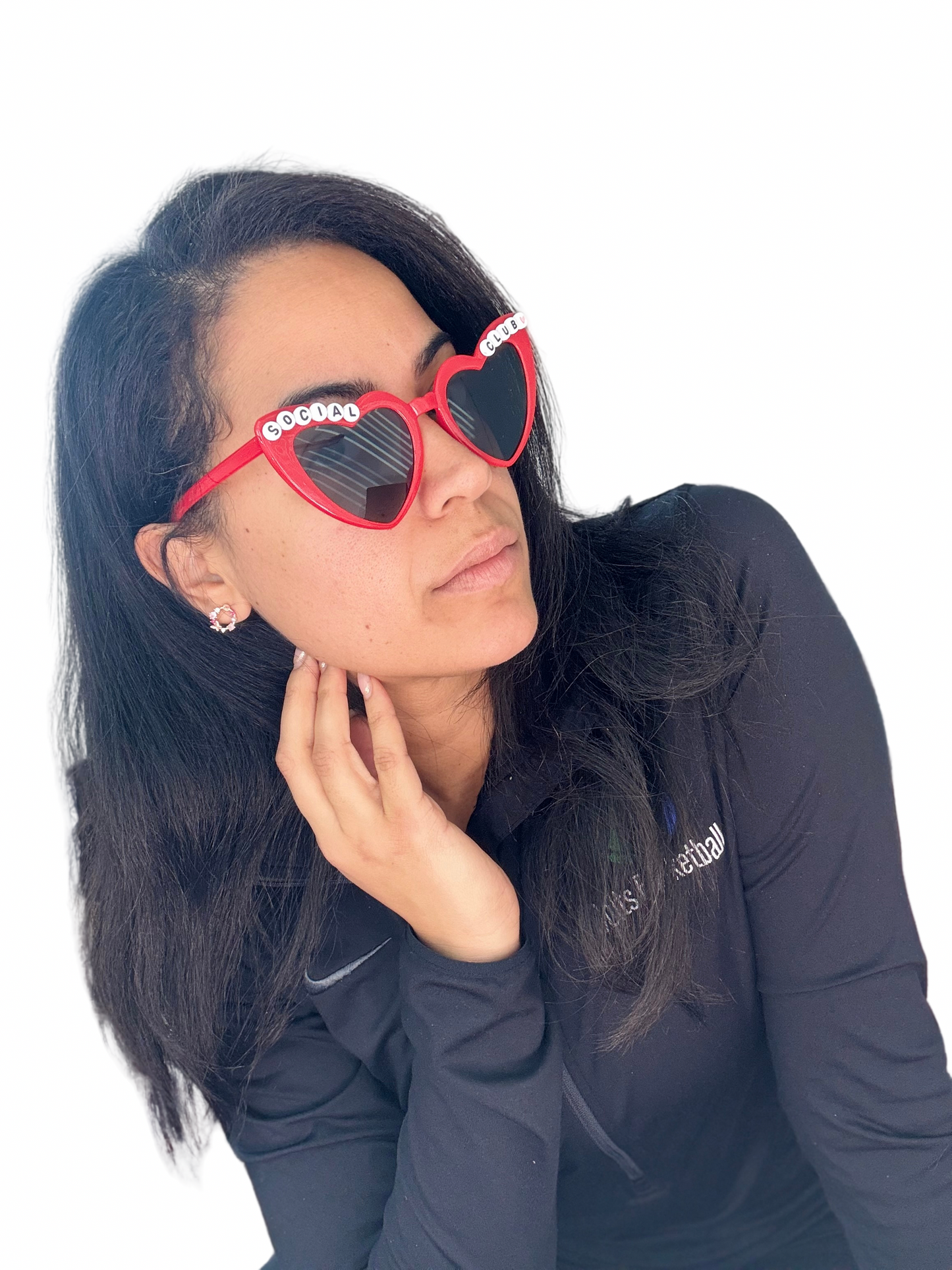 Social Club heart glasses