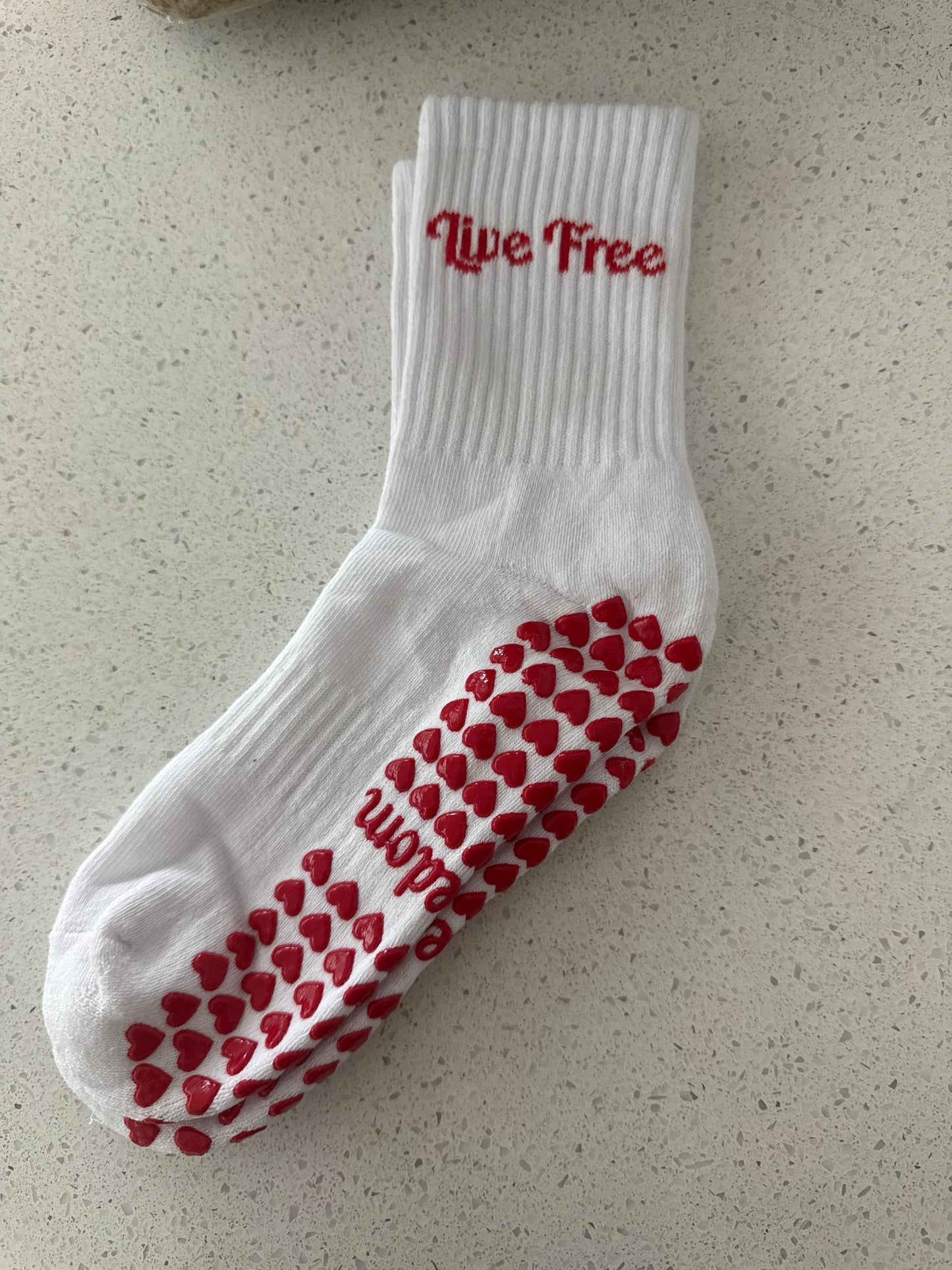 Live Free Grip socks